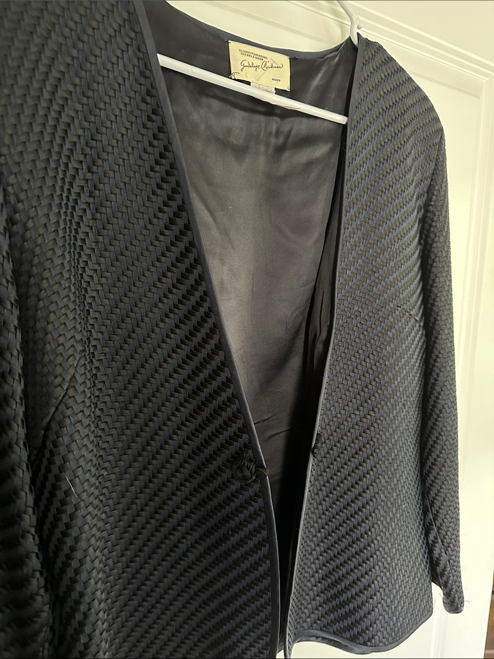 Collection Black Textured Open-Front Jacket - Picture 3 of 3